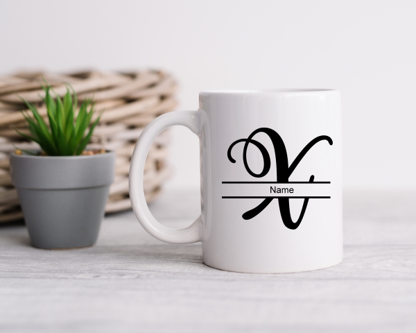 Letter X Monogram Mug